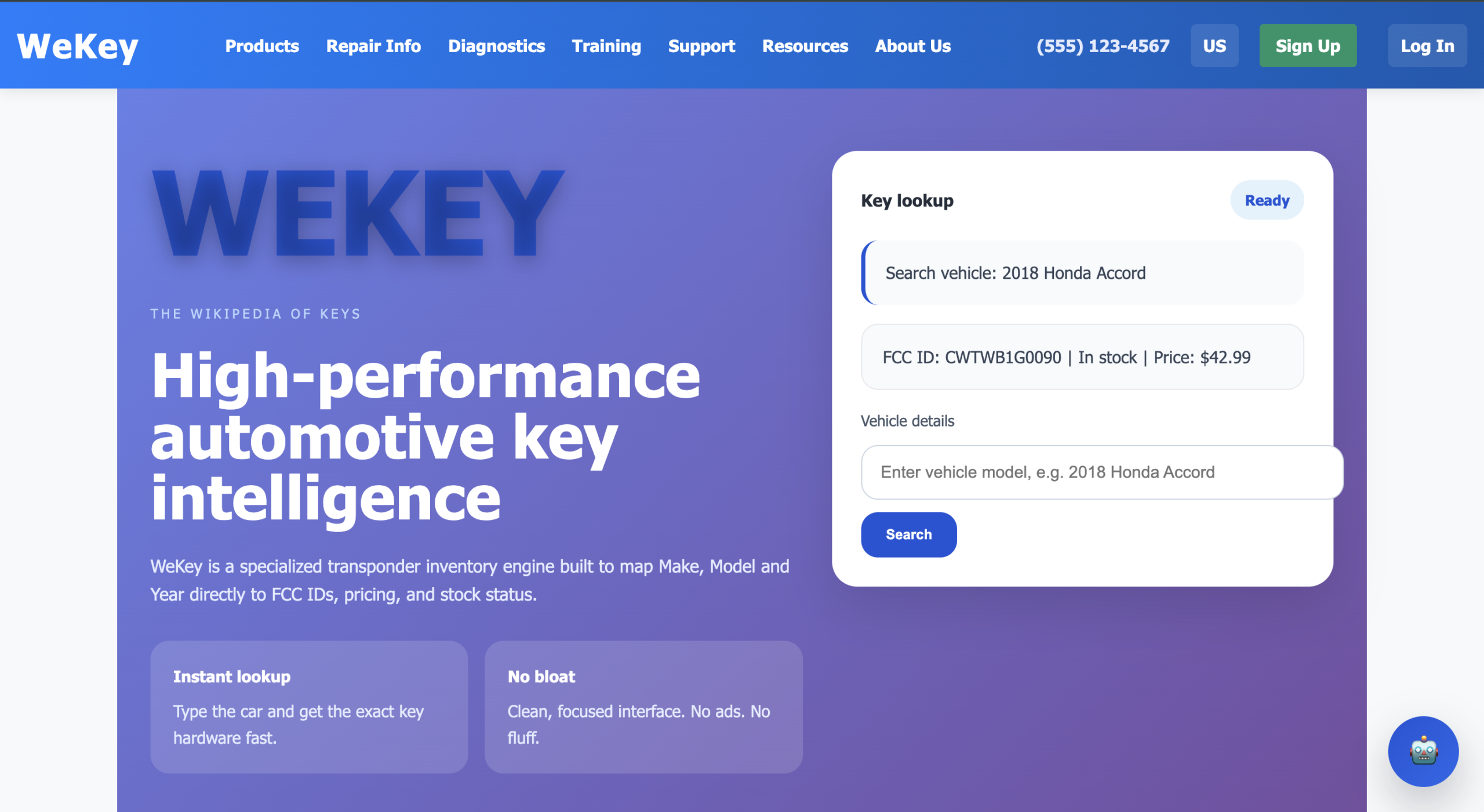 WeKey project screenshot